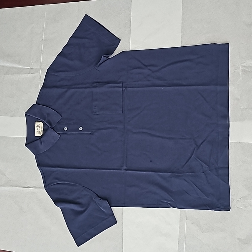 Hermes "Piqures sellier" short sleeve polo shirt